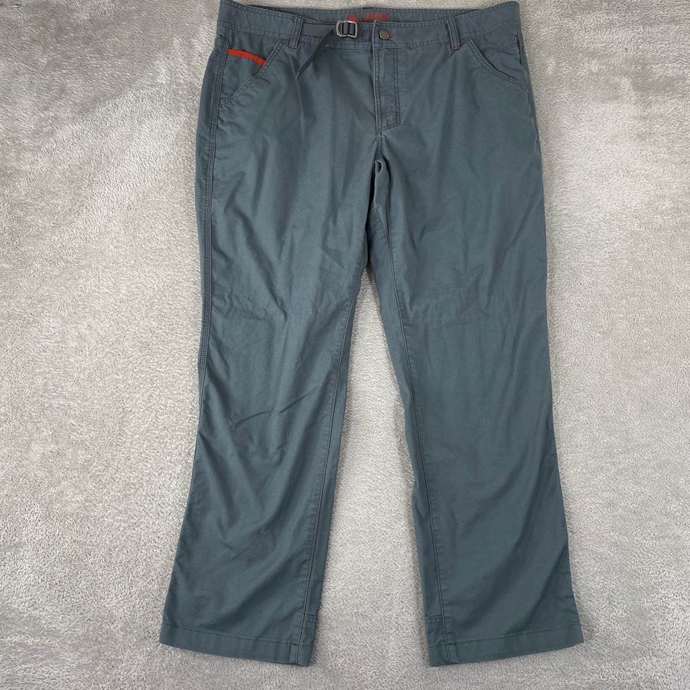 LL Bean Traverse Pants Mens 40x30 Blue Gray Hiking Outdoor Stretch Utility Trail